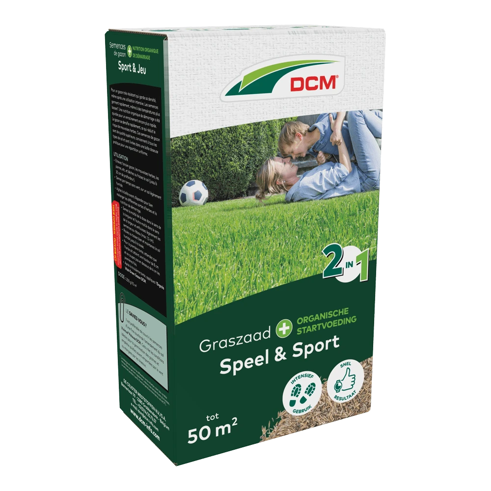 DCM Graszaad Plus Speel & Sport - 50m2 - 1kg - Graszaad DCM Graszaad Plus Speel & Sport - 50m2 - 1kg - Graszaad -Plantenverzorging Winkel dcm graszaad plus speelsport 50m2 1kg graszaad 1 1
