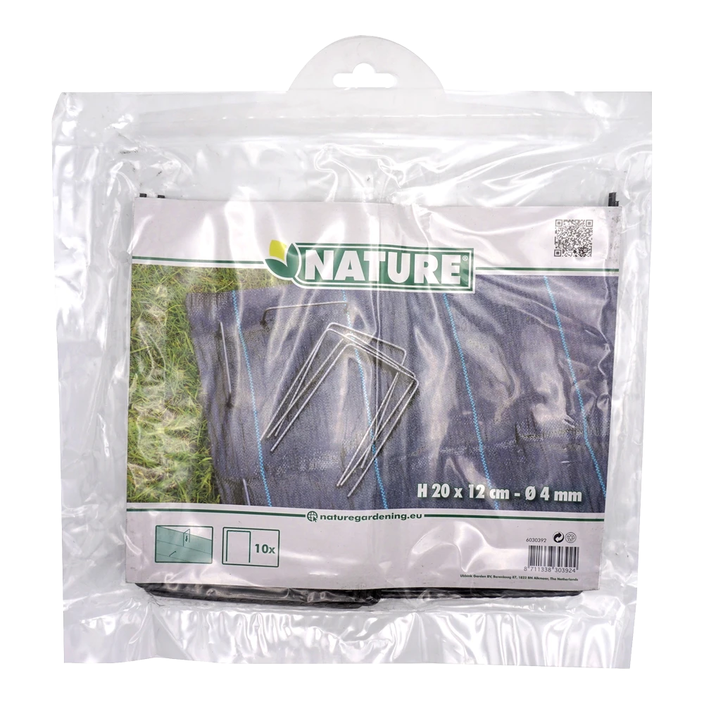 Nature - Gronddoekpennen h20x12cm - 10 stuks Nature - Gronddoekpennen H20x12cm - 10 Stuks -Plantenverzorging Winkel