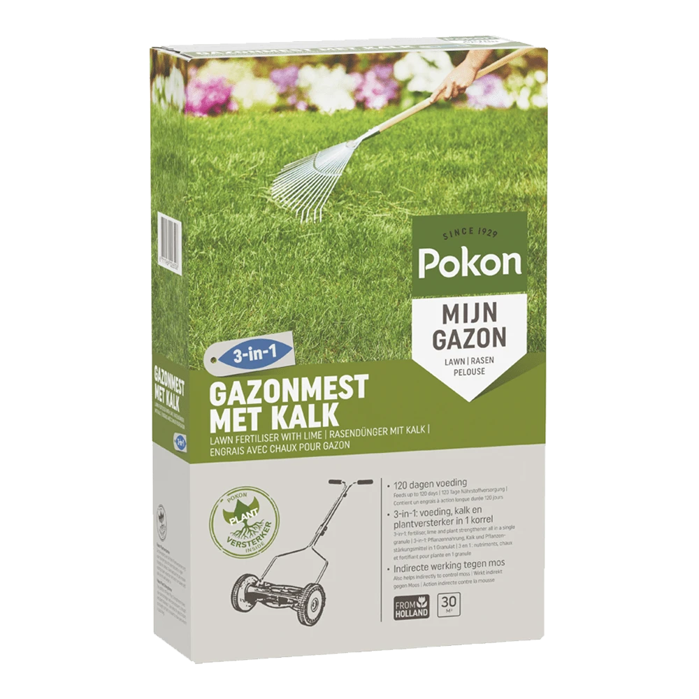 Pokon Gazonmest Met Kalk 2kg Voor 30mu00b2 - Gazonmeststof, Gazonkalk -Plantenverzorging Winkel pokon gazonmest met kalk 2kg voor 30m gazonmeststof gazonkalk 1 1