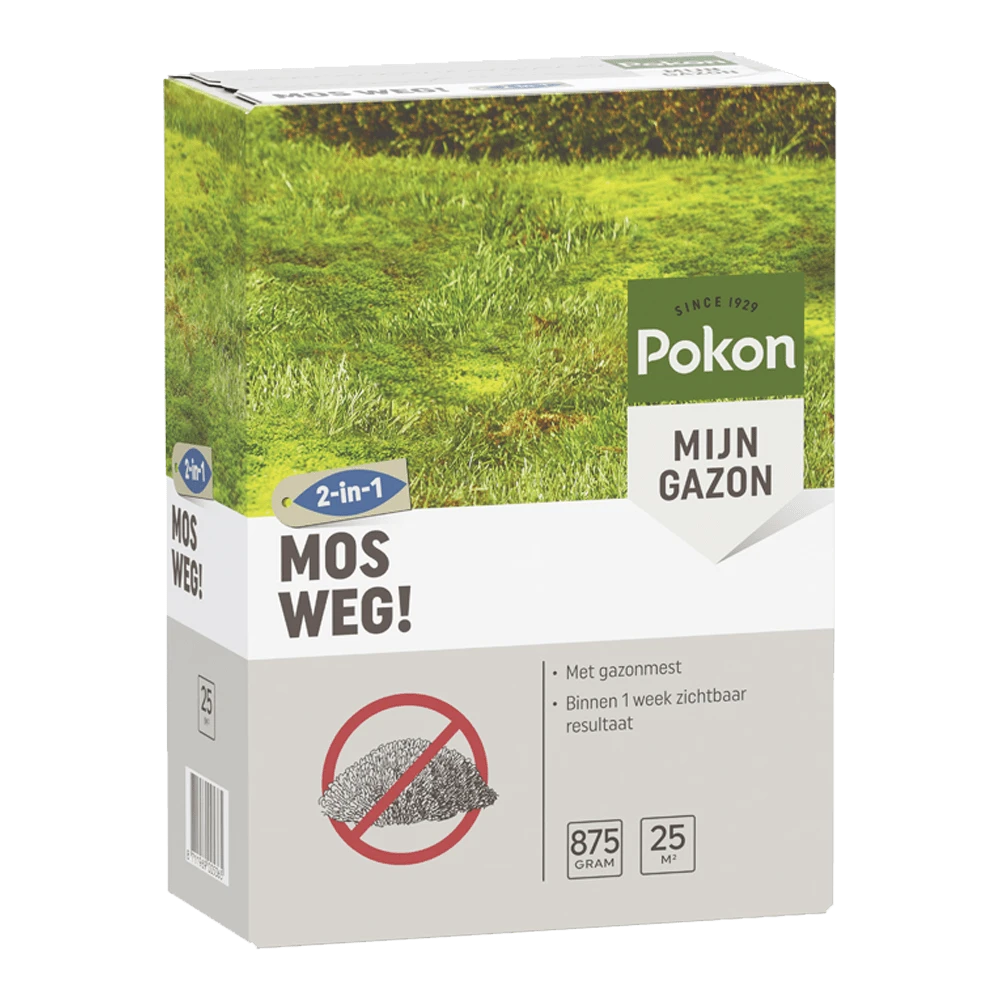 Pokon Mos Weg! 875gr Voor 25mu00b2 - Onkruid En Aanslag -Plantenverzorging Winkel pokon mos weg 875gr voor 25m onkruid en aanslag 1 1