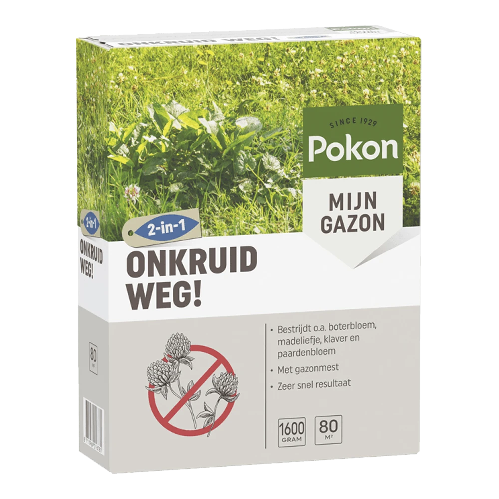 Pokon Onkruid Weg! 1,6kg Voor 80mu00b2 - Onkruid En Aanslag -Plantenverzorging Winkel pokon onkruid weg 1 6kg voor 80m onkruid en aanslag 1 1