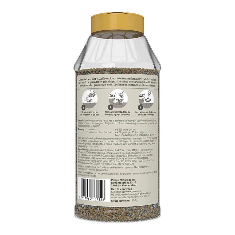 Pokon Terras & Balkon Planten Voedingskorrels 1800g - Tuinplanten voeding Pokon Terras & Balkon Planten Voedingskorrels 1800g - Tuinplanten Voeding -Plantenverzorging Winkel pokon terrasbalkon planten voedingskorrels 1800g tuinplanten voeding 2 1