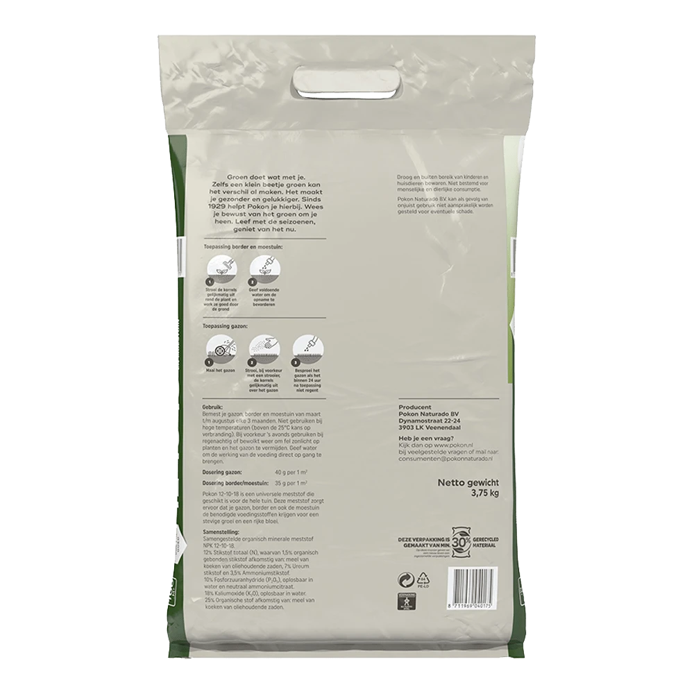 Pokon Tuinmest 12-10-18 3,75kg - Tuinplanten voeding, Gazonmeststof Pokon Tuinmest 12-10-18 3,75kg - Tuinplanten Voeding, Gazonmeststof -Plantenverzorging Winkel pokon tuinmest 12 10 18 3 75kg tuinplanten voeding gazonmeststof 2 1
