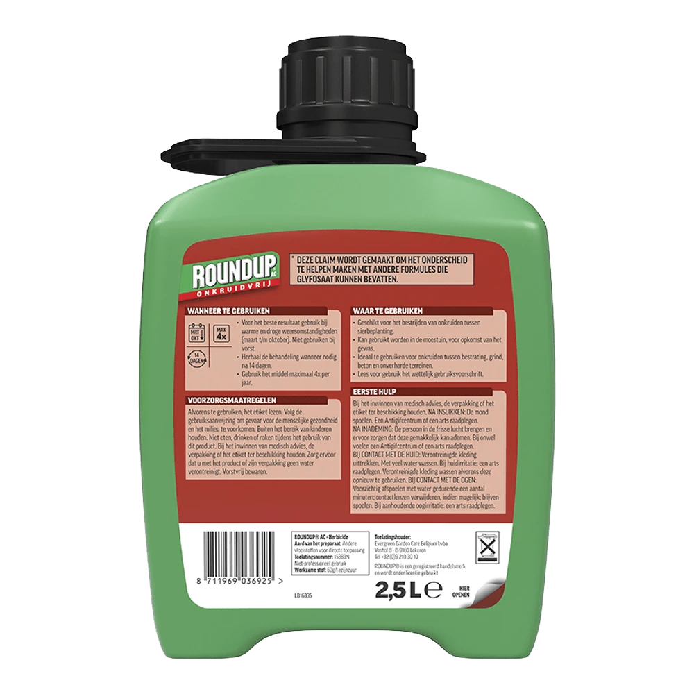 ROUNDUPu00ae AC Snel Onkruidvrij Onkruiddrukspuit Navulverpakking 2,5L - Onkruid En Aanslag -Plantenverzorging Winkel roundup ac snel onkruidvrij onkruiddrukspuit navulverpakking 2 5l onkruid en aanslag 2 1